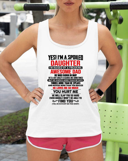 MAY - HE WILL SLAP YOU SO HARD EVEN GOOGLE WON'T BE ABLE TO FIND YOU - Gift for Daughter From Dad - NINA05 (SKU2610-207-05)