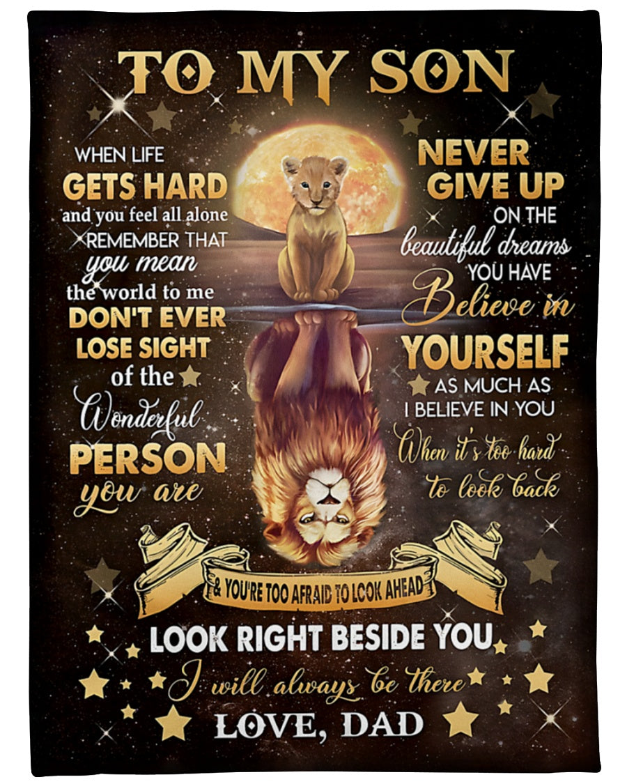 BLANKET FOR SON FROM DAD – COMFORT & WARMTH GIFT