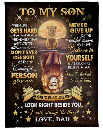 BLANKET FOR SON FROM DAD – COMFORT & WARMTH GIFT
