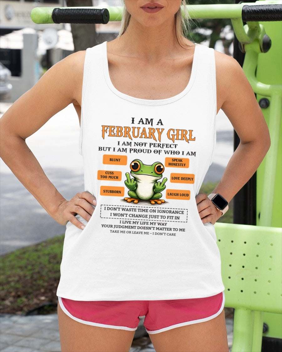 "I AM A FEBRUARY GIRL" - Birthday Gift For February Girls - FMA NINA02 (SKU2602-189-02)