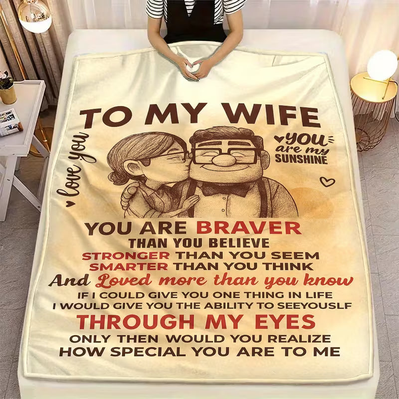 Special Gift For Your Wife Blanket - From Husband