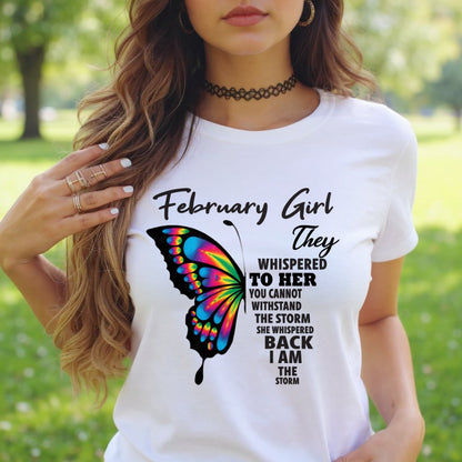 FEBRUARY GIRL, THEY WHISPERED TO HER YOU CANNOT WITHSTAND THE STORM SHE WHISPERED BACK I AM THE STORM – NINA02 fma ( SKU26T-01297-02)