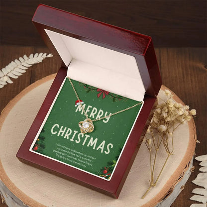 TO MY GRANDDAUGHTER FROM GRANDPA - Premium Love Knot Necklace