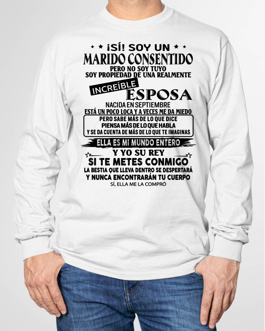 SEPTIEMBRE - ¡SÍ! SOY UN MARIDO CONSENTIDO - Regalo especial para tu novio o esposo - NINA09