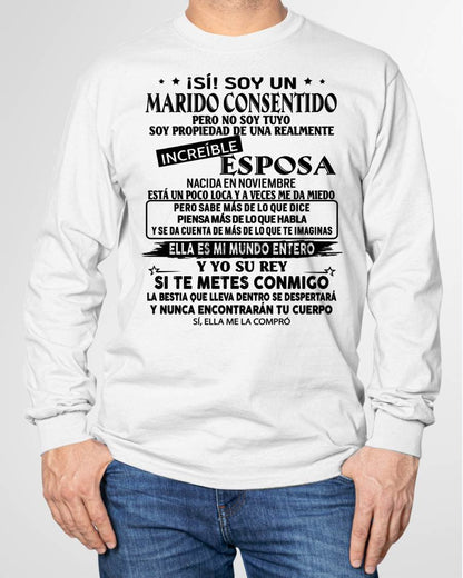 NOVIEMBRE - ¡SÍ! SOY UN MARIDO CONSENTIDO - Regalo especial para tu novio o esposo - NINA11