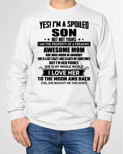JANUARY - I'M HER PRINCE I LOVE HER TO THE MOON AND BACK - FROM MOM - NINA01 (SKU2604-318-01)