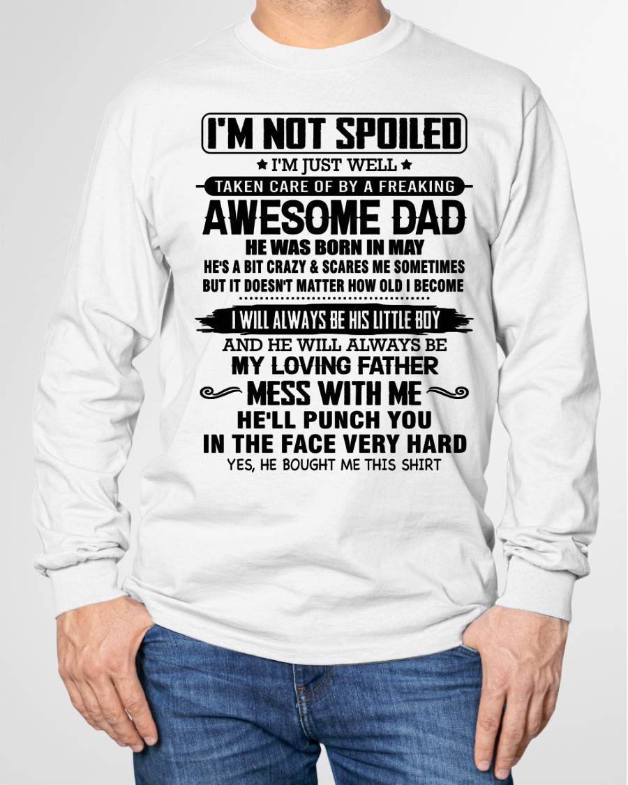 MAY – I WILL ALWAYS BE HIS LITTLE BOY AND HE WILL ALWAYS BE MY LOVING FATHER – FROM DAD – NINA05 (SKU26T-01236-05)