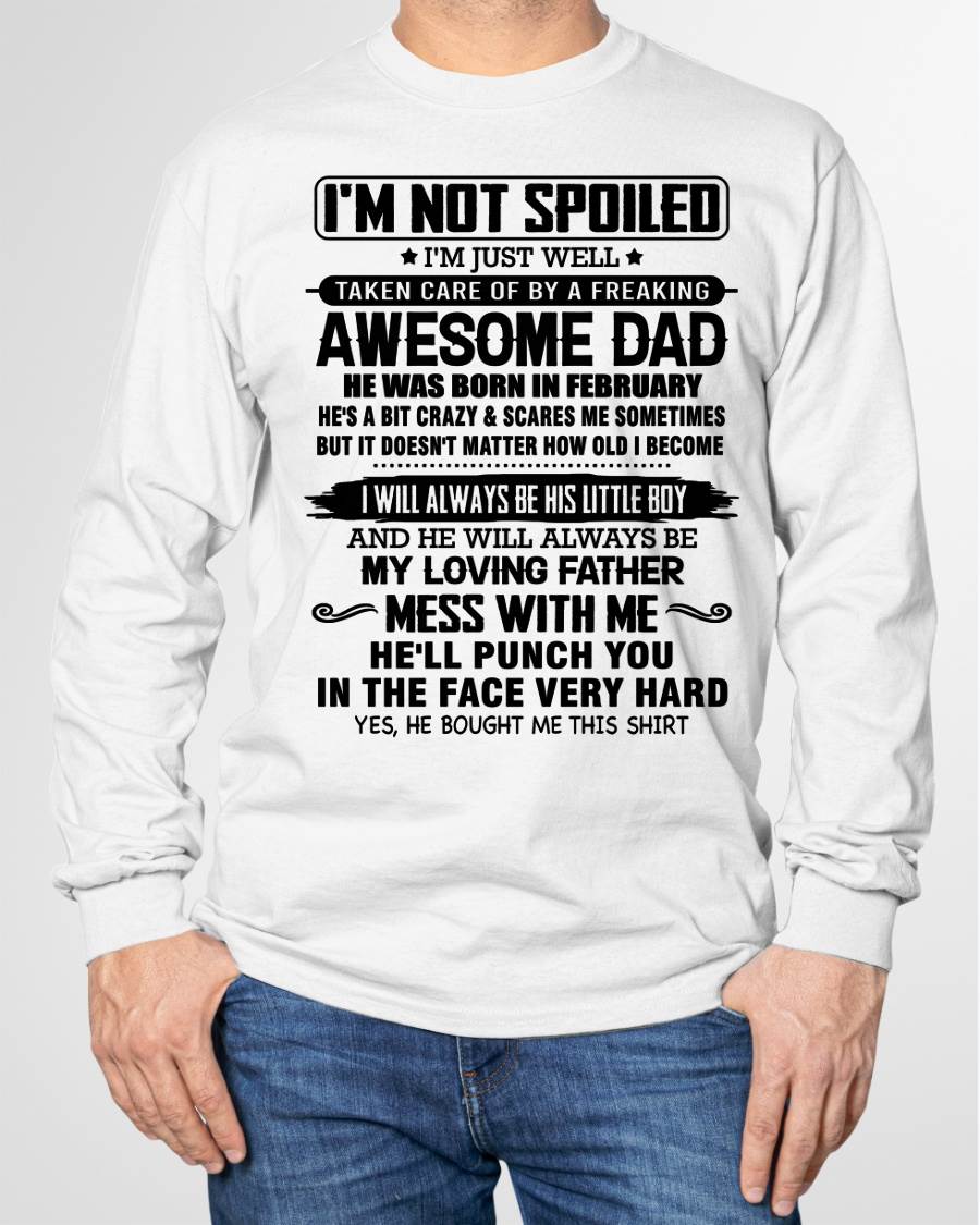 FEBRUARY – I WILL ALWAYS BE HIS LITTLE BOY AND HE WILL ALWAYS BE MY LOVING FATHER – FROM DAD – NINA02 (SKU26T-01236-02)