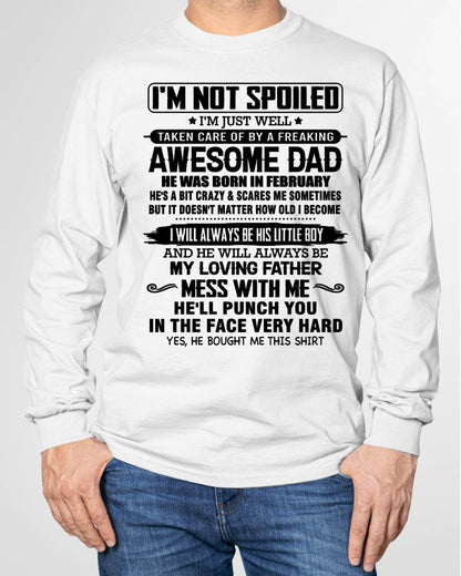 FEBRUARY – I WILL ALWAYS BE HIS LITTLE BOY AND HE WILL ALWAYS BE MY LOVING FATHER – FROM DAD – NINA02 (SKU26T-01236-02)