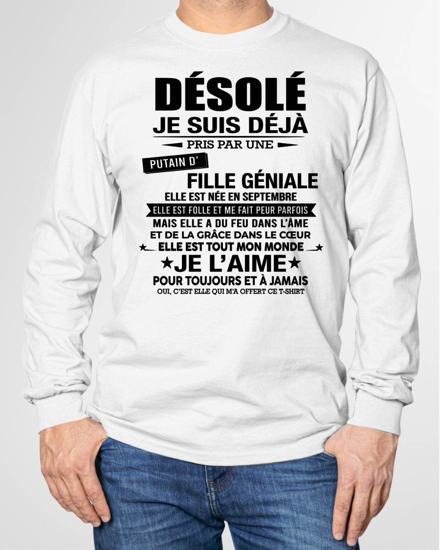SEPTEMBRE - DÉSOLÉ, JE SUIS DÉJÀ PRIS PAR UNE FILLE VRAIMENT GÉNIALE – DE LA PART DE MA FEMME - FR09/NINA09 (SKU2606-42-09)