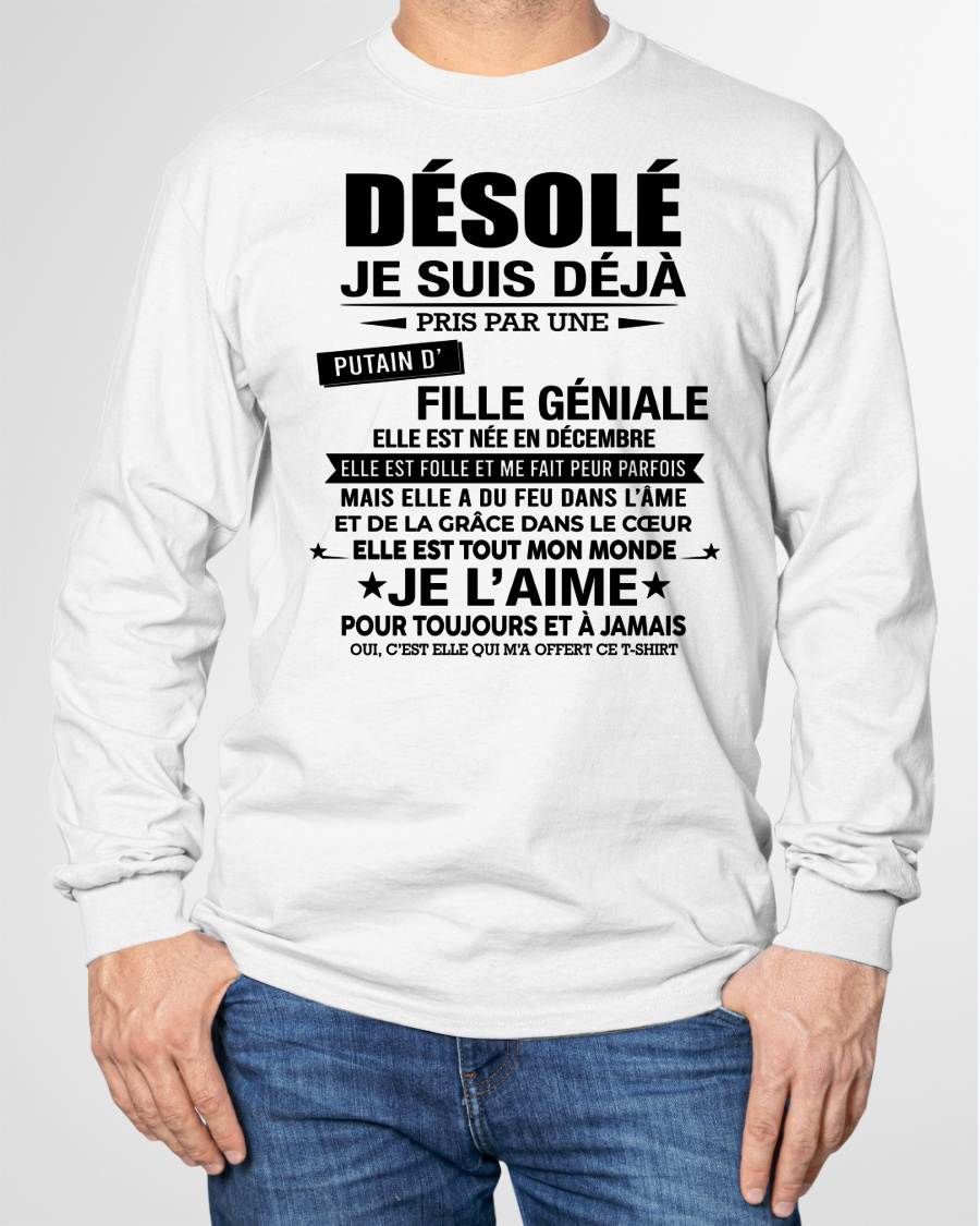 DÉCEMBRE - DÉSOLÉ, JE SUIS DÉJÀ PRIS PAR UNE FILLE VRAIMENT GÉNIALE – DE LA PART DE MA FEMME - FR12/NINA12 (SKU2606-42-12)