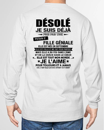 SEPTEMBRE - DÉSOLÉ, JE SUIS DÉJÀ PRIS PAR UNE FILLE VRAIMENT GÉNIALE – DE LA PART DE MA FEMME - FR09/NINA09 (SKU2606-112-09)