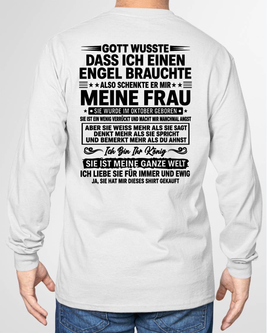 OKTOBER - Ich Bin Ihr König SIE IST MEINE GANZE WELT - Das perfekte Geschenk für deinen Freund - GER/NINA10 (SKU2606-256-10)