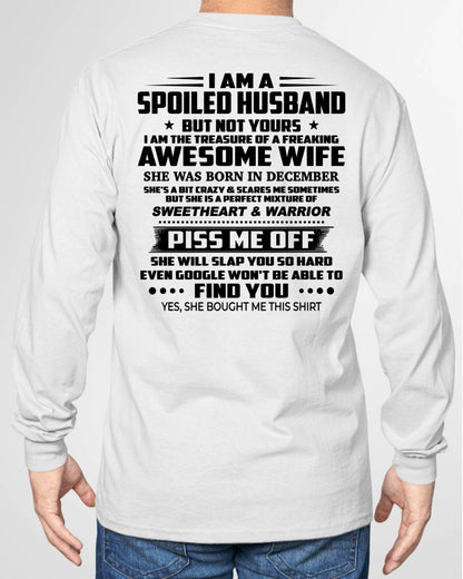 DECEMBER - I AM THE TREASURE OF A FREAKING AWESOME WIFE - FROM WIFE - NINA12 (SKU2604-308-12)