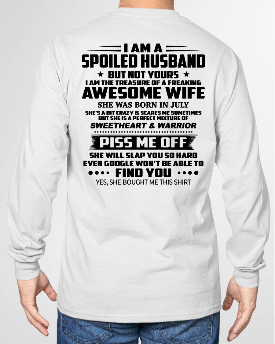 JULY - I AM THE TREASURE OF A FREAKING AWESOME WIFE - FROM WIFE - NINA07 (SKU2604-308-07)