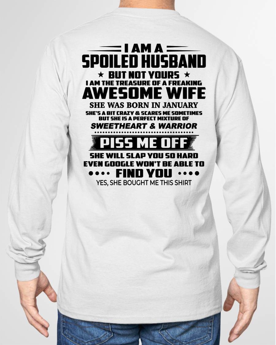 JANUARY - I AM THE TREASURE OF A FREAKING AWESOME WIFE - FROM WIFE - NINA01 (SKU2604-308-01)