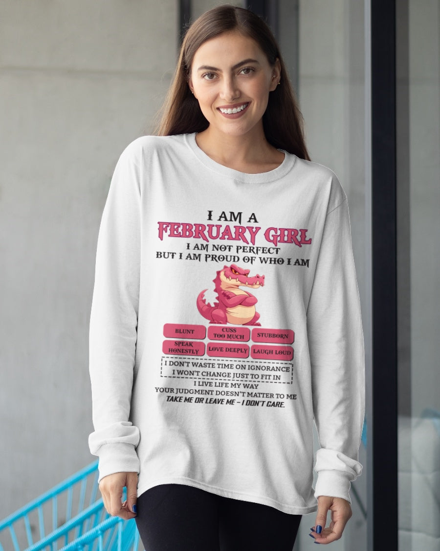 February Girl Shirt – Birthday Gift for Women - NINA02 FMA (SKU10-80-02)