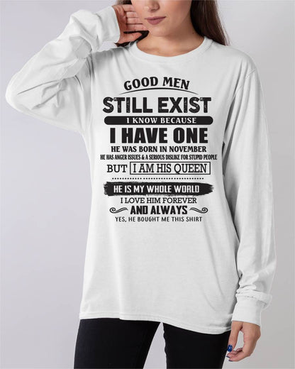 November - Good Men Still Exist - Perfect Gift For Girlfriend, Wife From Husband - NINA11 (SKU07-166-11)