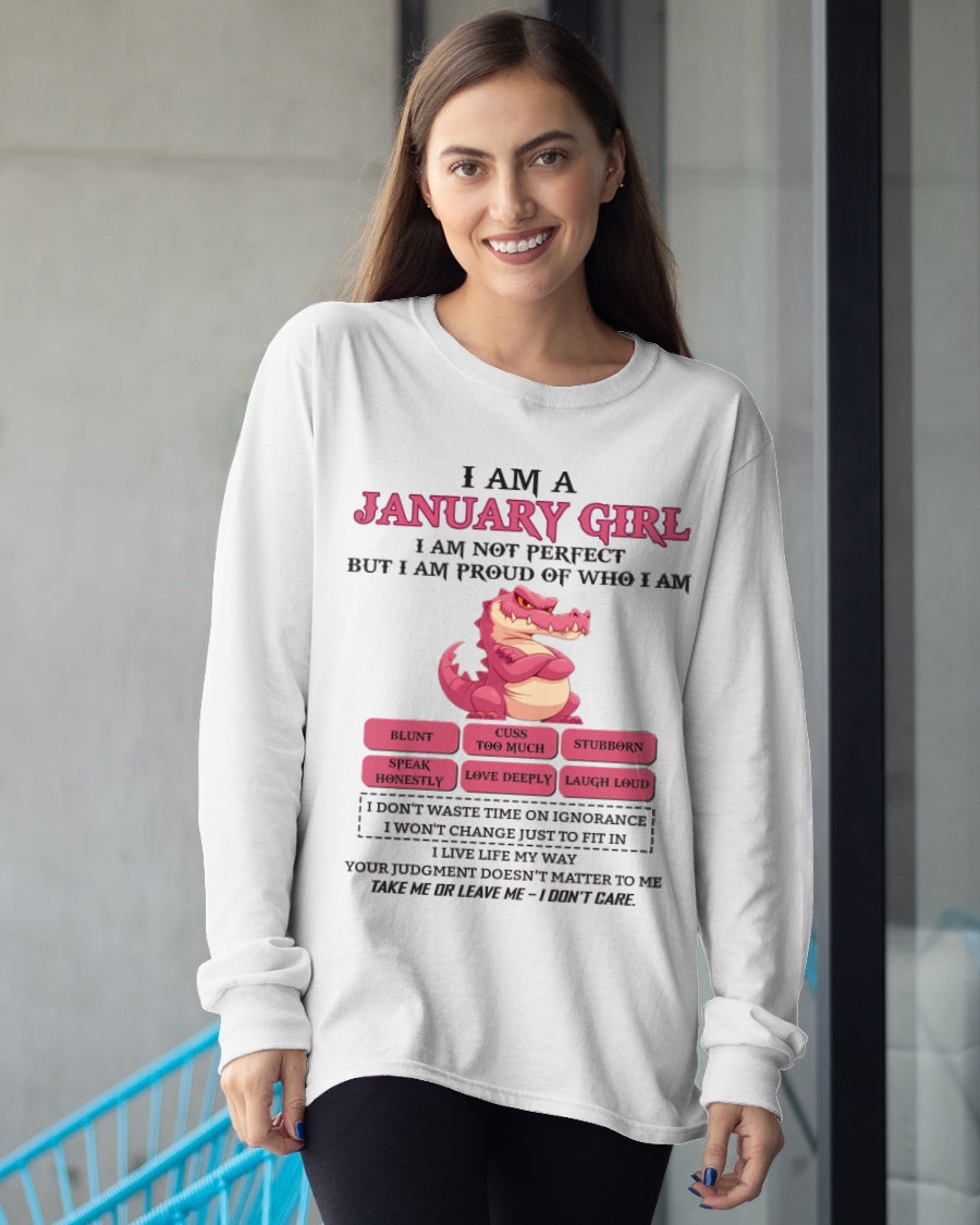 January Girl Shirt – Birthday Gift for Women - NINA01 FMA (SKU10-80-01)