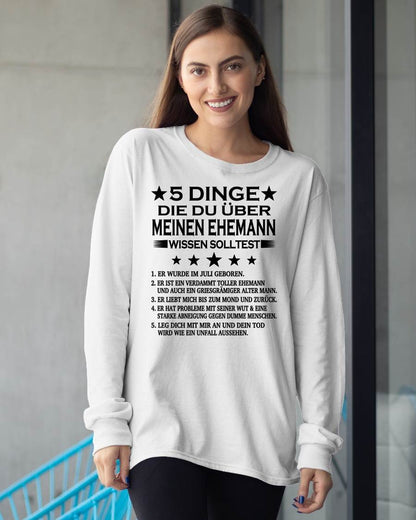 JULI - 5 DINGE DIE DU ÜBER MEINEN EHEMANN WISSEN SOLLTEST - Das perfekte Geschenk für deine Freundin - GER/NINA07 (SKU2606-157-07)