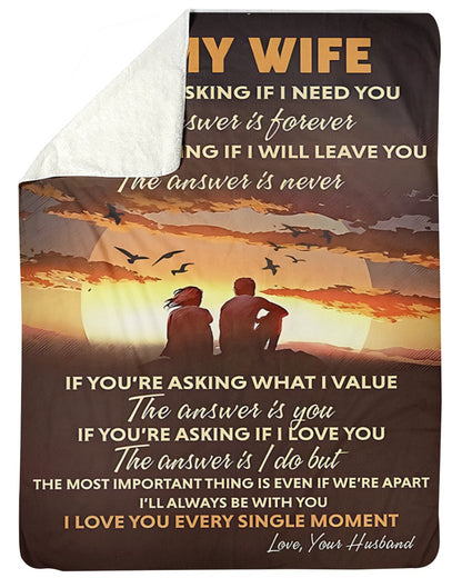 BLANKET FOR WIFE FROM HUSBAND – COMFORT & WARMTH GIFT