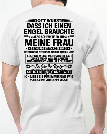 MÄRZ - Ich Bin Ihr König SIE IST MEINE GANZE WELT - Das perfekte Geschenk für deinen Freund - GER/NINA03 (SKU2606-256-03)