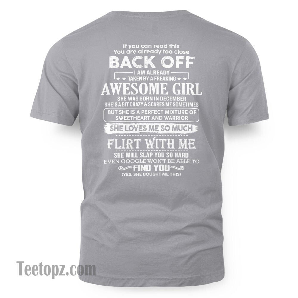 December – Awesome Girlfriend Born In December – Special gift for your Boyfriend – From Wife NINA12 (SKU06-25-12)
