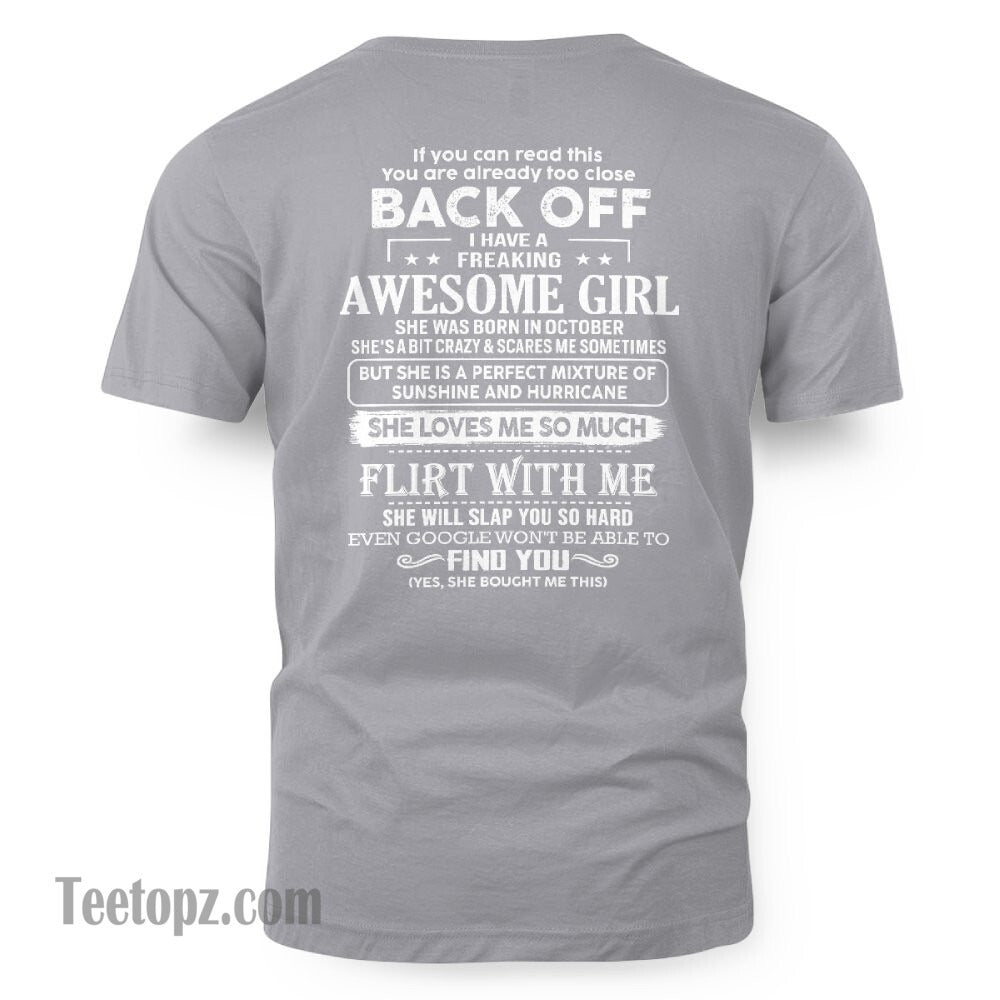 October – Awesome Girlfriend Born In October – Special gift for your Boyfriend – From Wife NINA10 (SKU06-17-10)