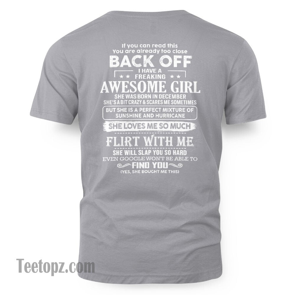 December – Awesome Girlfriend Born In December – Special gift for your Boyfriend – From Wife NINA12 (SKU06-17-12)
