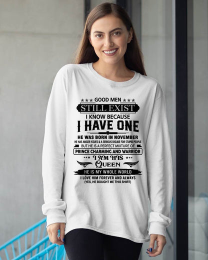 NOVEMBER - GOOD MEN STILL EXIST I KNOW BECAUSE I HAVE ONE - FROM HUSBAND - NINA11 (SKU12-307-11)