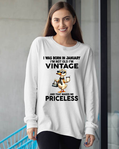 JANUARY - I'M NOT OLD I'M VINTAGE AND THAT MAKES ME PRICELESS - FMA - NINA01 (SKU2604-90-01)