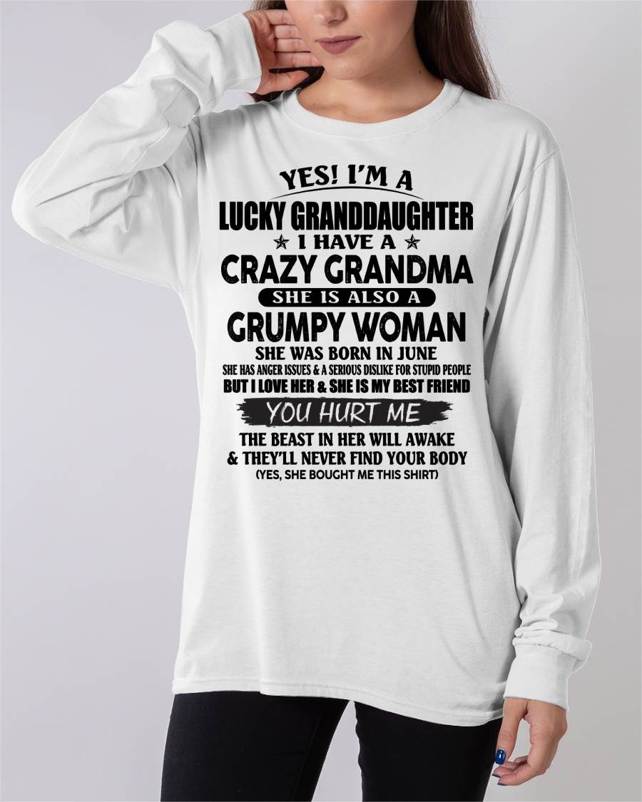 JUNE - LUCKY GRANDDAUGHTER OF CRAZY GRANDMA - PERFECT GIFT FROM GRANDMA - NINA06 (SKU12-146-06)