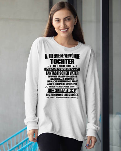 AUGUST - ICH GEHÖRE EINEM VERDAMMT FANTASTISCHEN VATER - Perfektes Geschenk für deine Tochter - GER/NINA08 (SKU2606-188-08)