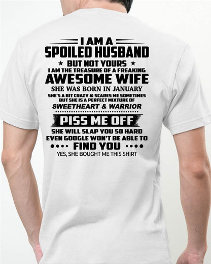 JANUARY - I AM THE TREASURE OF A FREAKING AWESOME WIFE - FROM WIFE - NINA01 (SKU2604-308-01)