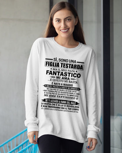 ITA/NINA05 - SÌ, SONO UNA FIGLIA TESTARDA – Regalo di Compleanno da Papà / Uomo di Maggio - (SKU2605-247-05)