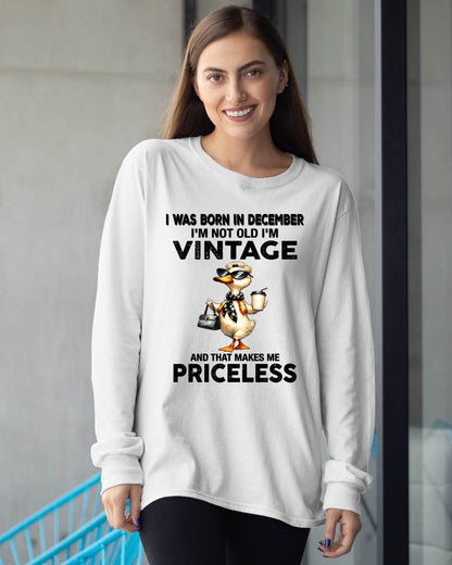 DECEMBER - I'M NOT OLD I'M VINTAGE AND THAT MAKES ME PRICELESS - FMA - NINA12 (SKU2604-90-12)