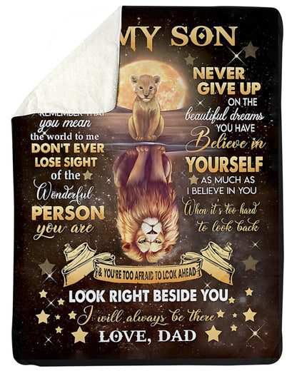 BLANKET FOR SON FROM DAD – COMFORT & WARMTH GIFT