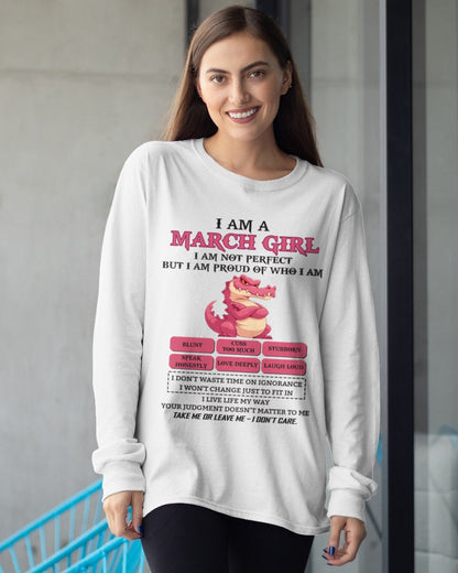 March Girl Shirt – Birthday Gift for Women - NINA03 FMA (SKU10-80-03)