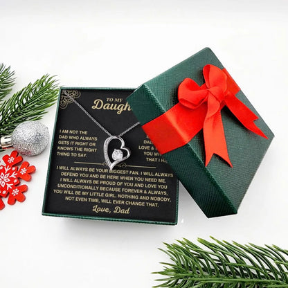 TO MY DAUGHTER "Whenever Your Crown Gets Heavy" - GIFT FROM DAD NTTD00 - Forever Love Necklace