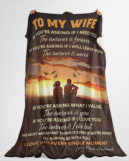 BLANKET FOR WIFE FROM HUSBAND – COMFORT & WARMTH GIFT