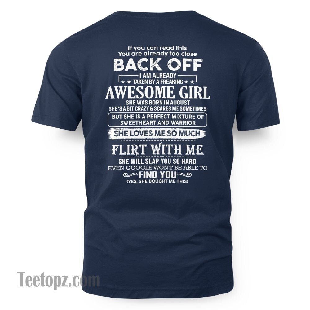 August – Awesome Girlfriend Born In August – Special gift for your Boyfriend – From Wife NINA08 (SKU06-25-08)