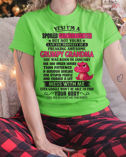 JANUARY - YES, I'M A SPOILED GRANDDAUGHTER - GIFT FROM GRANDMA - NINA01 (SKU09-96-01)