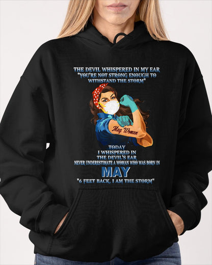 Never Underestimate A Woman Born In May – May Woman “I Am The Storm” - FMA / NINA05 (SKU12-322-05)