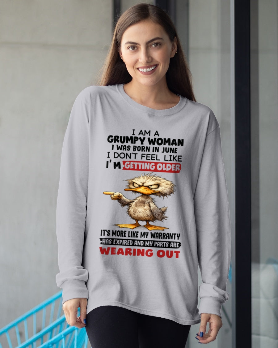NINA06 - Funny Grumpy Woman Shirt Born in June – Birthday Gift Idea - FMA (SKU2602-175-06)