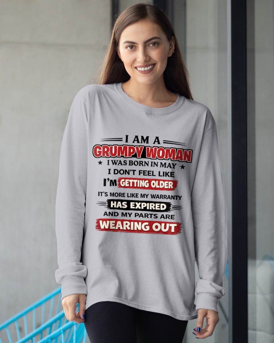 NINA05 - Funny Grumpy Woman Shirt Born in May – Birthday Gift Idea - FMA (SKU2602-177-05)