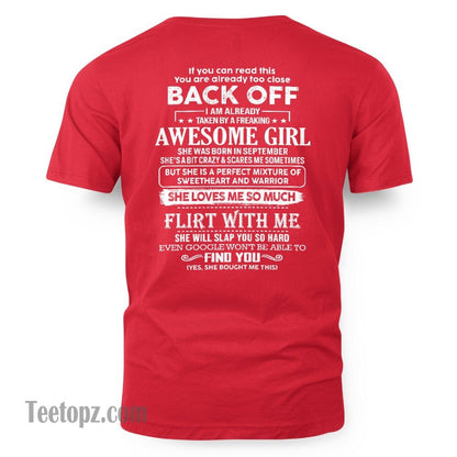 September – Awesome Girlfriend Born In September – Special gift for your Boyfriend – From Wife NINA09 (SKU06-25-09)