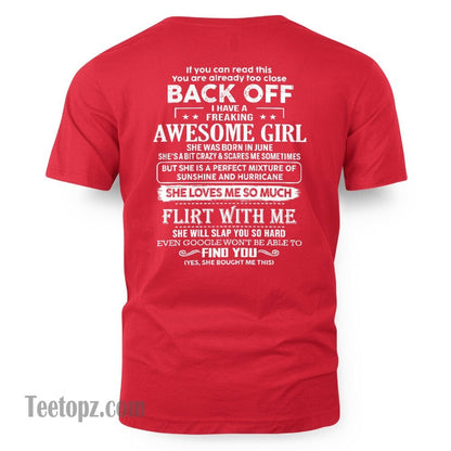 June – Awesome Girlfriend Born In June – Special gift for your Boyfriend – From Wife NINA06 (SKU06-17-06)