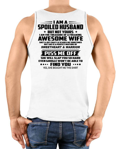 I AM THE TREASURE OF A FREAKING AWESOME WIFE - FROM WIFE - NINA00 (SKU2604-308-00)