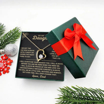 TO MY DAUGHTER "Whenever Your Crown Gets Heavy" - GIFT FROM DAD NTTD00 - Forever Love Necklace