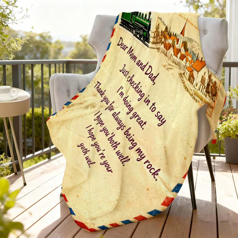 Special Gift For Your Mom and Dad Blanket - From Daughter